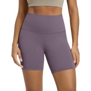 image:imageODODOS Tummy Control Compression Shorts for Women 4  6  8  10 High Waist Workout Biker Shorts with Inner PocketAsh Violet