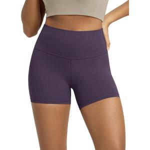 image:imageODODOS Tummy Control Compression Shorts for Women 4  6  8  10 High Waist Workout Biker Shorts with Inner PocketDark Purple