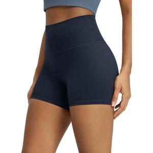 image:imageODODOS Tummy Control Compression Shorts for Women 4  6  8  10 High Waist Workout Biker Shorts with Inner PocketDeep Navy