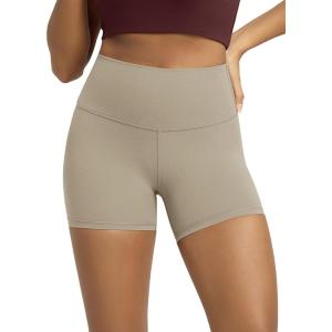image:imageODODOS Tummy Control Compression Shorts for Women 4  6  8  10 High Waist Workout Biker Shorts with Inner PocketShaker Beige