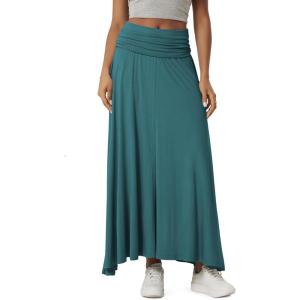 image:imageODODOS Womens 2in1 Maxi DressSkirt  Drapey Soft Stretch Convertible HighWaist Maxi Skirt or Strapless DressTahitian Tide