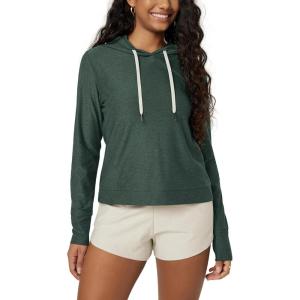 image:imageODODOS Womens Essential Hoodie  Ultra Soft odSTRATUM Tech Pullover UPF 50 Moisture Wicking Long Sleeve TopAspen Heather