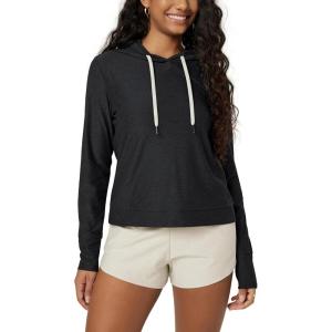 image:imageODODOS Womens Essential Hoodie  Ultra Soft odSTRATUM Tech Pullover UPF 50 Moisture Wicking Long Sleeve TopBlack Heather
