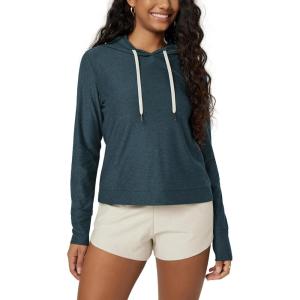 image:imageODODOS Womens Essential Hoodie  Ultra Soft odSTRATUM Tech Pullover UPF 50 Moisture Wicking Long Sleeve TopNavy Heather