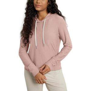 image:imageODODOS Womens Essential Hoodie  Ultra Soft odSTRATUM Tech Pullover UPF 50 Moisture Wicking Long Sleeve TopRose Pink Heather