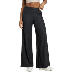 image:imageODODOS Womens Extra Wide Leg Pants  Ultra Soft odSTRATUM Tech Casual Relaxed Lounge Pants with Pockets  29 InseamBlack Heather