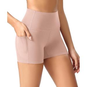 image:imageODODOS Womens High Waist Lounge Yoga Shorts with Pockets 46810 Buttery Soft Biker ShortsDusty Pink