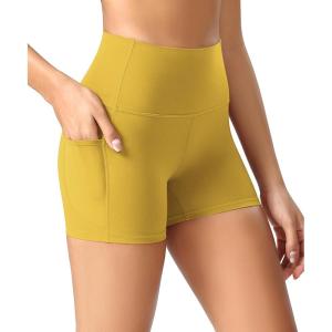 image:imageODODOS Womens High Waist Lounge Yoga Shorts with Pockets 46810 Buttery Soft Biker ShortsMango Mint