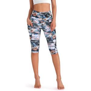 image:imageODODOS Womens High Waisted Yoga Capris with Pockets Tummy Control Non See Through Workout Athletic Running Capri LeggingsFine Art