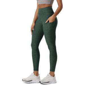 image:imageODODOS Womens High Waisted Yoga Leggings with Pockets Tummy Control Non See Through Workout Athletic Running Yoga PantsAspen Heather