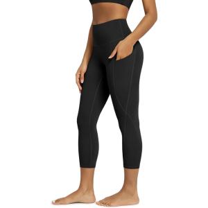 image:imageODODOS Womens High Waisted Yoga Leggings with Pockets Tummy Control Non See Through Workout Athletic Running Yoga PantsBlack