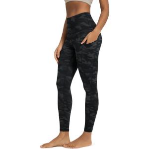 image:imageODODOS Womens High Waisted Yoga Leggings with Pockets Tummy Control Non See Through Workout Athletic Running Yoga PantsCamo Dark Gray