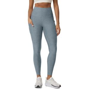 image:imageODODOS Womens High Waisted Yoga Leggings with Pockets Tummy Control Non See Through Workout Athletic Running Yoga PantsDusty Blue Heather
