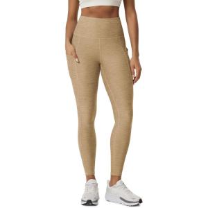 image:imageODODOS Womens High Waisted Yoga Leggings with Pockets Tummy Control Non See Through Workout Athletic Running Yoga PantsKhaki Heather