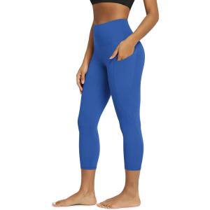 image:imageODODOS Womens High Waisted Yoga Leggings with Pockets Tummy Control Non See Through Workout Athletic Running Yoga PantsRoyal Blue