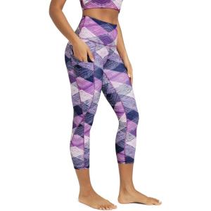 image:imageODODOS Womens High Waisted Yoga Leggings with Pockets Tummy Control Non See Through Workout Athletic Running Yoga PantsSketched Chevron