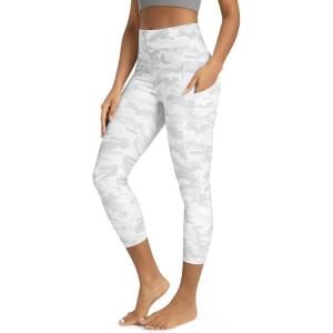image:imageODODOS Womens High Waisted Yoga Leggings with Pockets Tummy Control Non See Through Workout Athletic Running Yoga PantsWhite Camo