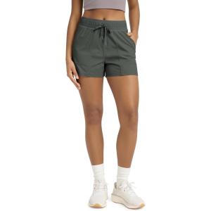 image:imageODODOS Womens Lightweight Ripstop Athletic Shorts 35  High Waisted QuickDry Workout Running Shorts with PocketsCharcoal