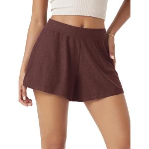 image:imageODODOS Womens Lounge Shorts  Ultra Soft odSTRATUM Tech Comfy Sleep Bottoms Breathable Relaxed Casual ShortsJava Heather