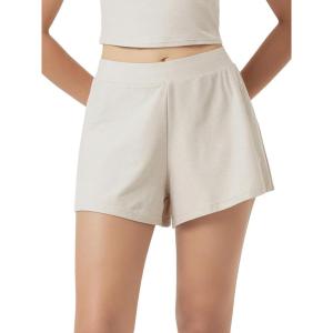 image:imageODODOS Womens Lounge Shorts  Ultra Soft odSTRATUM Tech Comfy Sleep Bottoms Breathable Relaxed Casual ShortsMilkweed Heather