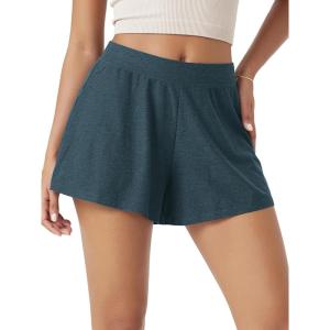 image:imageODODOS Womens Lounge Shorts  Ultra Soft odSTRATUM Tech Comfy Sleep Bottoms Breathable Relaxed Casual ShortsNavy Heather