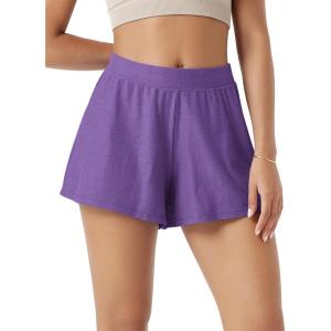 image:imageODODOS Womens Lounge Shorts  Ultra Soft odSTRATUM Tech Comfy Sleep Bottoms Breathable Relaxed Casual ShortsUltra Violet Heather