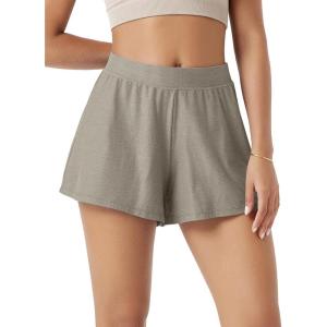 image:imageODODOS Womens Lounge Shorts  Ultra Soft odSTRATUM Tech Comfy Sleep Bottoms Breathable Relaxed Casual ShortsWarm Grey Heather