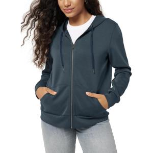 image:imageODODOS Womens Modal Soft FullZip Hoodies Casual Relaxed Fall Outfit Hooded Jacket with PocketsNavy
