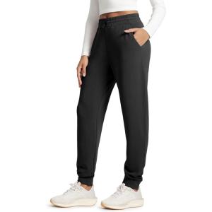 image:imageODODOS Womens Modal Soft Jogger Pants with Pockets Adjustable Shockcord High Waist Sweatpants Casual Lounge PantsBlack