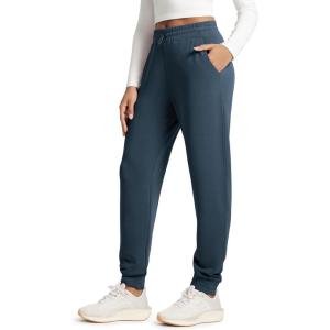 image:imageODODOS Womens Modal Soft Jogger Pants with Pockets Adjustable Shockcord High Waist Sweatpants Casual Lounge PantsDeep Blue