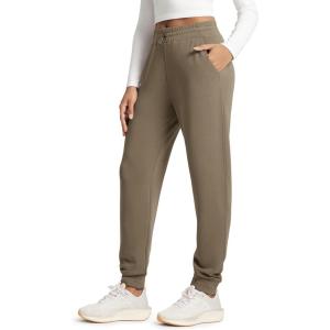image:imageODODOS Womens Modal Soft Jogger Pants with Pockets Adjustable Shockcord High Waist Sweatpants Casual Lounge PantsEspresso