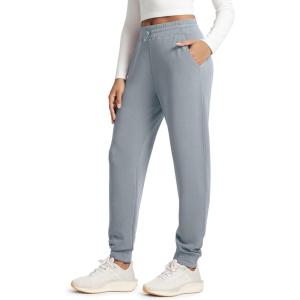 image:imageODODOS Womens Modal Soft Jogger Pants with Pockets Adjustable Shockcord High Waist Sweatpants Casual Lounge PantsGrey Blue