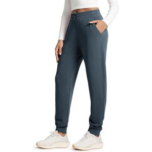image:imageODODOS Womens Modal Soft Jogger Pants with Pockets Adjustable Shockcord High Waist Sweatpants Casual Lounge PantsNavy