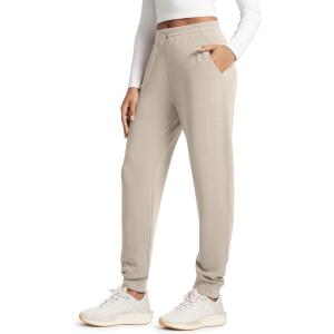 image:imageODODOS Womens Modal Soft Jogger Pants with Pockets Adjustable Shockcord High Waist Sweatpants Casual Lounge PantsSmokey Taupe