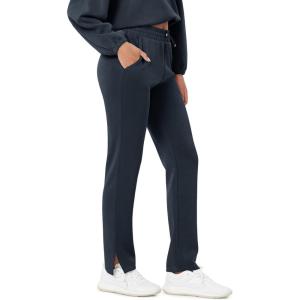 image:imageODODOS Womens Modal Soft SplitHem High Waist Pants with Pockets Adjustable Shockcord Casual Lounge PantsNavy