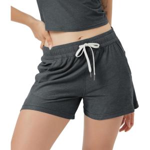image:imageODODOS Womens RelaxedFit Shorts Ultra Soft odSTRATUM Tech Mid Rise Shorts with Pocket 35 InseamMoisture Wicking UPF 50Charcoal Heather