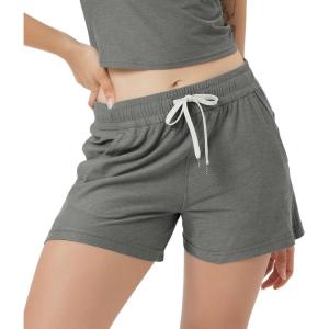 image:imageODODOS Womens RelaxedFit Shorts Ultra Soft odSTRATUM Tech Mid Rise Shorts with Pocket 35 InseamMoisture Wicking UPF 50Smoke Heather