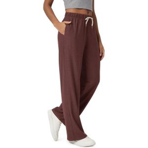 image:imageODODOS Womens Straight Leg Pants Ultra Soft odSTRATUM Tech Relaxed Casual Pajama Lounge Pants with Pockets272931 InseamJava Heather