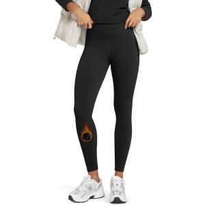 image:imageODODOS Womens Thermal Bonded Fleece Lined Leggings  Thick Warm Winter High Waisted Yoga Pants with Back Pocket  25  28Black