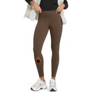 image:imageODODOS Womens Thermal Bonded Fleece Lined Leggings  Thick Warm Winter High Waisted Yoga Pants with Back Pocket  25  28Dark Brown