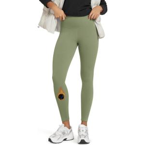 image:imageODODOS Womens Thermal Bonded Fleece Lined Leggings  Thick Warm Winter High Waisted Yoga Pants with Back Pocket  25  28Dark Olive