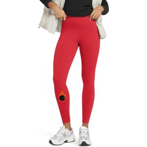 image:imageODODOS Womens Thermal Bonded Fleece Lined Leggings  Thick Warm Winter High Waisted Yoga Pants with Back Pocket  25  28Red