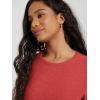 image:imageODODOS Womens Long Sleeve Performance TShirts  Ultra Soft odSTRATUM Tech Crew Neck Tee UPF 50 Essential Crop TopRed Heather