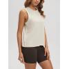 image:imageODODOS Womens Performance Tank Ultra Soft odSTRATUM Tech Sleeveless Tee Shirts High Crew Neck Pullover TopMilkweed Heather