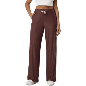 image:imageODODOS Womens Essential Wide Leg Pants  Ultra Soft odSTRATUM Tech Drawstring Relaxed Casual Pants with Pockets 29 InseamJava Heather