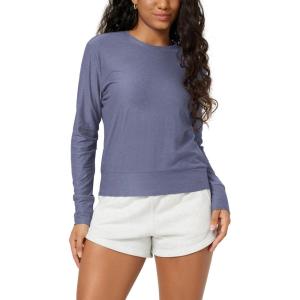 image:imageODODOS Womens Long Sleeve Crewneck Tee  UltraSoft odSTRATUM Tech Performance TShirts UPF 50 Daily Pullover TopsCosmic Heather