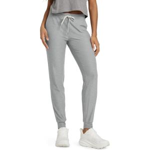 image:imageODODOS Womens Performance Joggers  Ultra Soft odSTRATUM Tech Sweatpants Adjustable Mid Rise Pants with PocketsPale Grey Heather