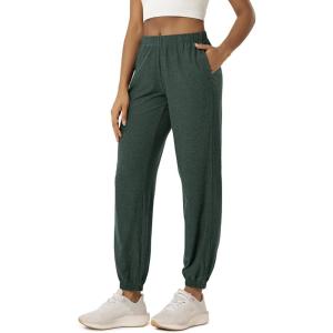 image:imageODODOS Womens Performance Sweatpants  Ultra Soft odSTRATUM Tech Joggers Adjustable Mid Rise Pants with PocketsAspen Heather
