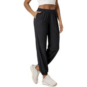 image:imageODODOS Womens Performance Sweatpants  Ultra Soft odSTRATUM Tech Joggers Adjustable Mid Rise Pants with PocketsBlack Heather