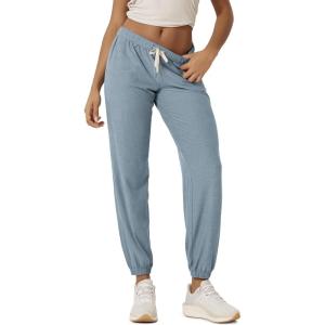 image:imageODODOS Womens Performance Sweatpants  Ultra Soft odSTRATUM Tech Joggers Adjustable Mid Rise Pants with PocketsDusty Blue Heather